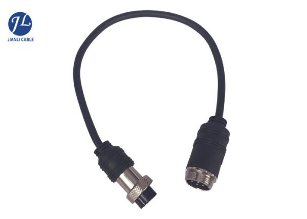 Car Camera Monitoring Video Surveillance Cable With 6 Pin Female To Male Connector
