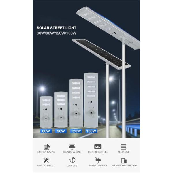 60w 90w 120w 150w IP67 интегрировало на открытом воздухе уличный свет СИД солнечный