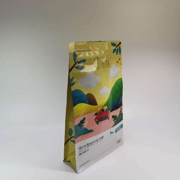 2.5kg 410mmx250mm 105mm Pet Food Flexible Packaging , Dog Treat Packages
