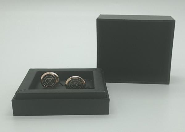 Cardboard Gift Packing Box For Couple Cufflink , Cufflink Storage Box