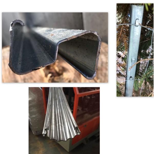 Гальванизированное 7.5KW свертывает спиралью крен металла столба виноградника формируя привод коробки передач машины