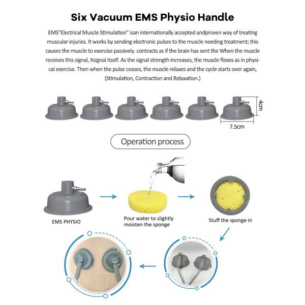 4 en 1 EMS máquina de onda de choque 448K máquina de terapia de vacío para dar forma al cuerpo