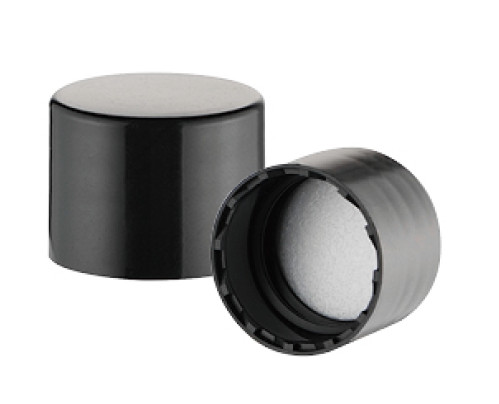 JL-CP104 18 20 24 410 Ribbed Smooth coloured plastic screw caps for PET Bottle