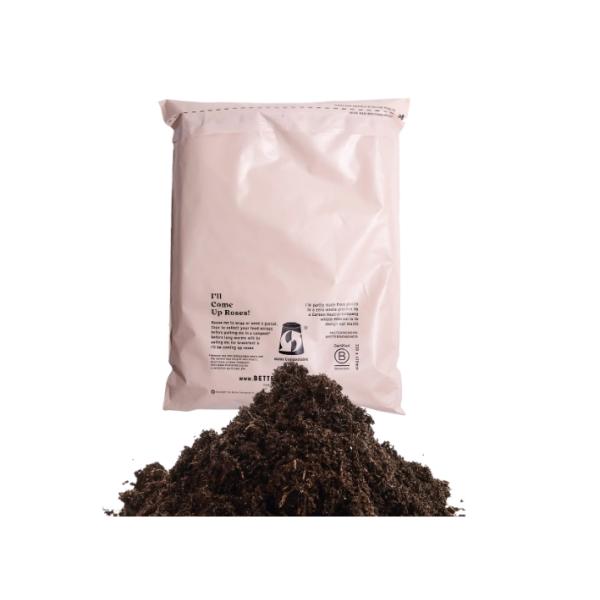 Почтовая рассылка Черные компостируемые почтовые мешки