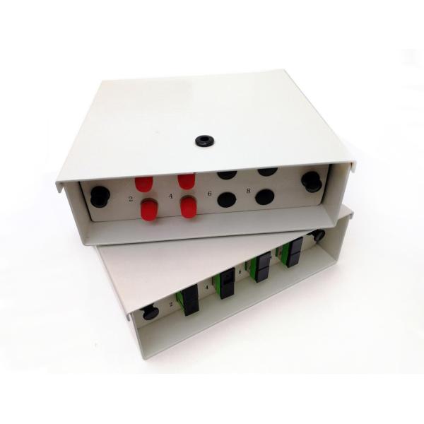 4fo 8 Core Fiber Optic Terminal Box FTB OTB Wallmount FTTH SC/APC Duplex Steel Tape