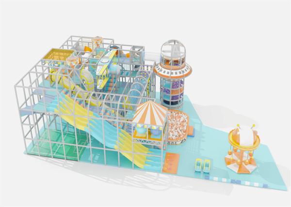 Funny Games Kids Indoor Playground Equipment Plywood PVC Foamed Soft Play