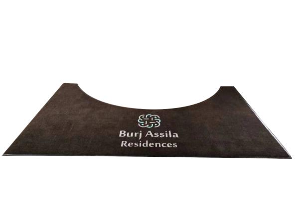 100% Nylon Fiber Hotel Door Mats PVC compound NBR nitrile rubber Backing