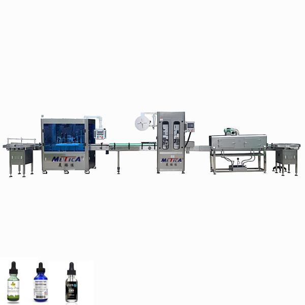 Automatic Bottle Filling Machine with 1500-3000bph Speed Servo + Piston Filling and Multi-Cap Compatibility