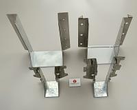 Accrochage à joints de montage - connecteurs de construction en bois, supports en acier galvanisé de calibre 20, attaches de radeaux d'ouragan
