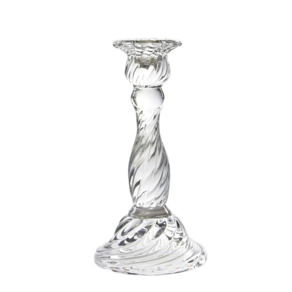 Hot sales customized clear crystal glass candelabra candlestick holder
