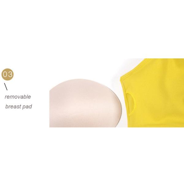 Верхняя часть нейлона женщин бюстгальтера спорт креста Criss фронта яркого цвета мелкая со съемными пусковыми площадками