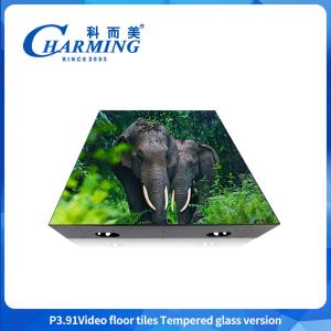 P3.91 Glass +gob Cover+iron Frame High Performance Load-Bearing Video Dance Floors For All Types Of Rental Events