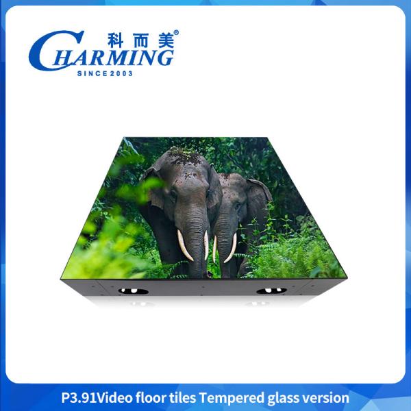 P3.91 Glass +gob Cover+iron Frame High Performance Load-Bearing Video Dance Floors For All Types Of Rental Events