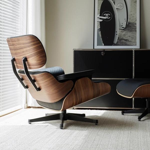 Eames Eames Recliner Emperor Chair Living Room Single Seat Leather Lounge Chair