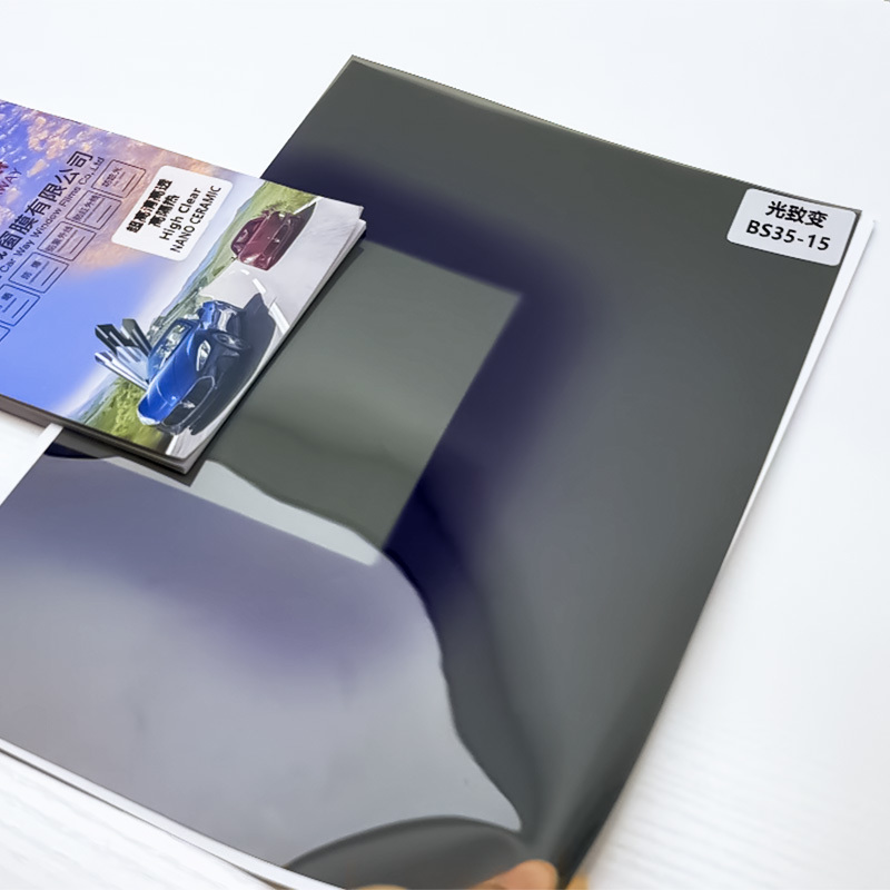 Photochromic Ceramic Window Film 2mil Self-Tinting VLT 35%-15% 98%IRR UV Block OEM