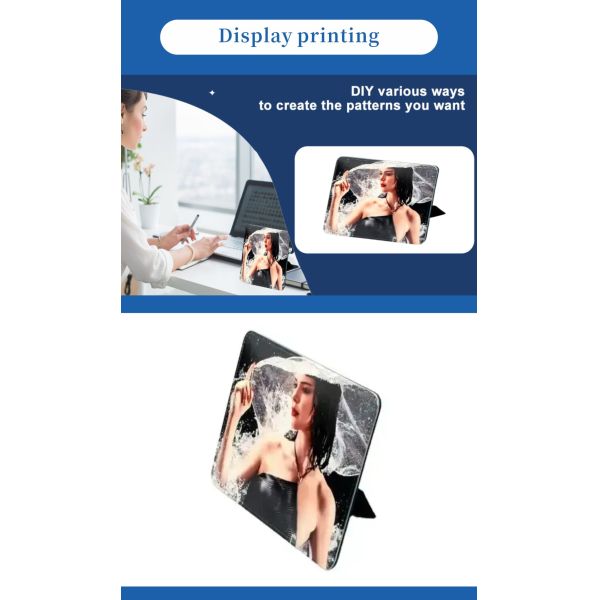 ZELOYAUT Wholesale Sublimation Blanks Hot Sales Sublimation Leather Photo Frame Birthday/Wedding/Newborn DIY Gift