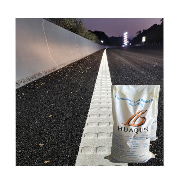 Customized Road White Line Paint , Pavement Line Paint Powder With 5% Premixed Glass Beads