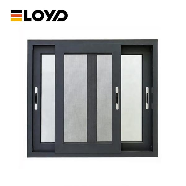 Ventana corredera de aluminio con unión sin costura