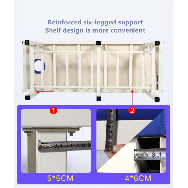 Collapsible ABS Side Rail Hospital Patient Bed Examination Table Wear Resistant