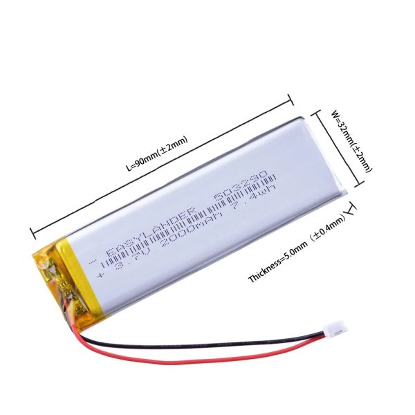 3.7 V 2000mAh Lithium Ion Battery 503290 Rechargeable Solid State Battery With 500 Cycles