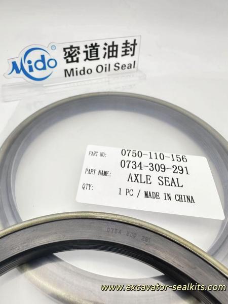 0750-110-156｜High-Wear Resistant Excavator Axle Shaft Seal