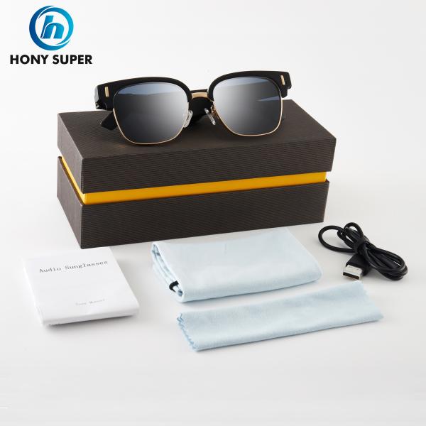 53g 1.7mm imperméabilisent les lunettes de soleil sans fil de Bluetooth relient des téléphones portables