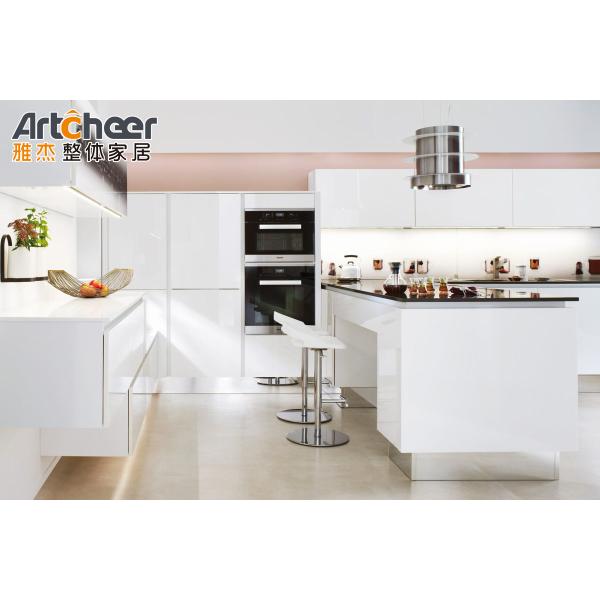 Роскошные небольшие фанеры кухонные шкафы с скрытой дверью остров набор фанеры и функции