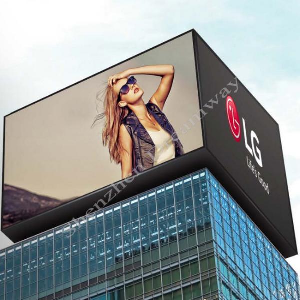 SMD1921 P4 Outdoor Advertising LED Display 1024*768mm Iron Waterproof Cabinet