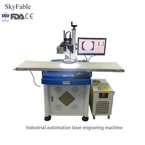 High Speed Visual Laser Marking Machine 7000mm/s For Food Packaging / Electronic