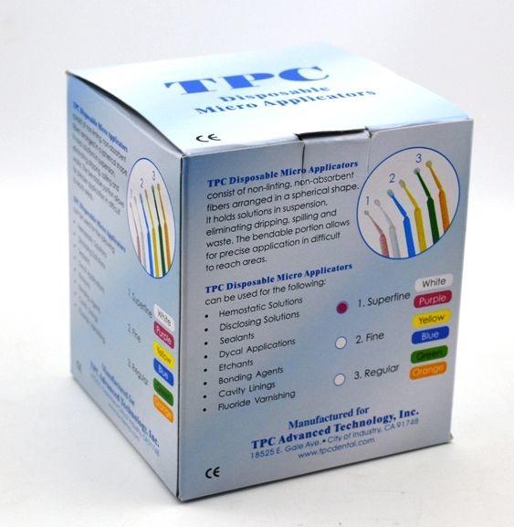 Medical Disposable Colorful Teeth Whitening Micro Applicator Brushes