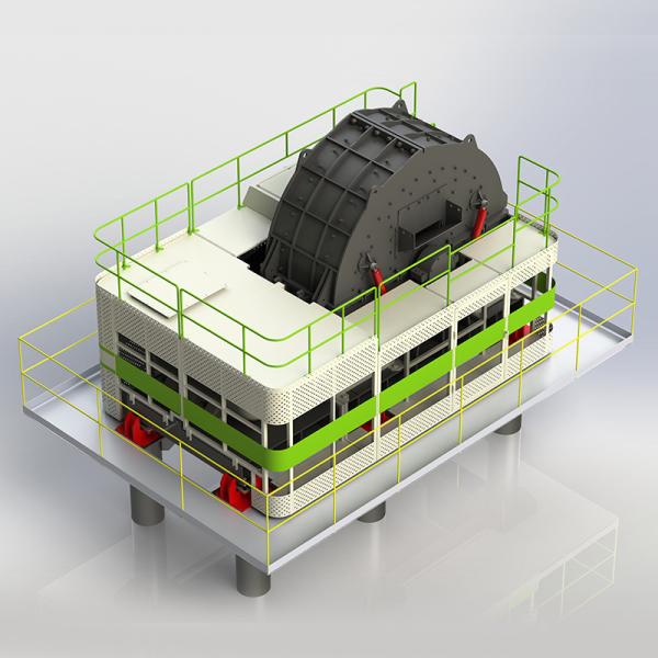 30-250t/H Capacity Horizontal Shaft Impactor Crusher Automated Energy Efficient