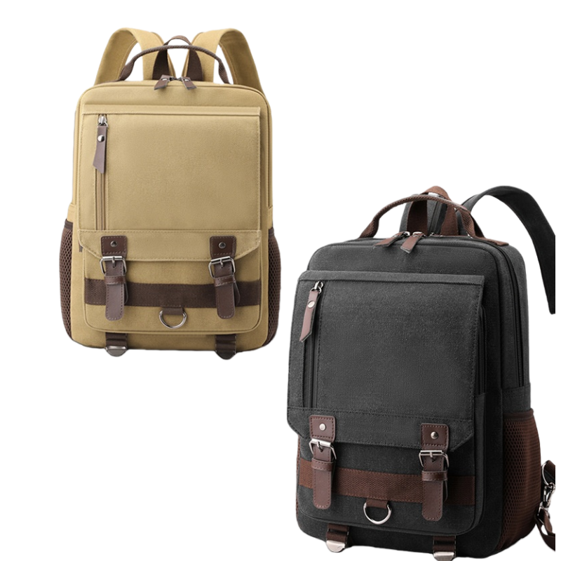 Colefa Double to Single Shoulder Manufacturer Canvas Youth Chest Bag Daypack Commuting Unique Style Multi-compartment Backpack