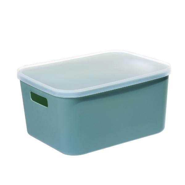 L Rectangle Sundry Plastic Basket Storage Containers With Cover
