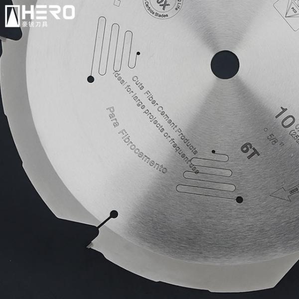 216mm Fiber Cement Saw Blade Wide Application Unique Teeth Design Low Friction