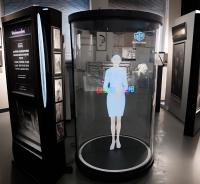 3D Hologram Display Equipment Holo Tube Human Size AI Virtual Assistant Holographic Cylinder Display Holo Box