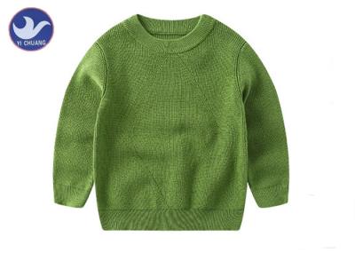 Clasic Crew Neck Boys Knit Pullover Sweater , Diamond Knitted Pattern Jumper