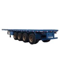 CIMC 4-Axle multifonctionnelle remorque à plat la dernière conception avec verrouillage pour le transport de marchandises
