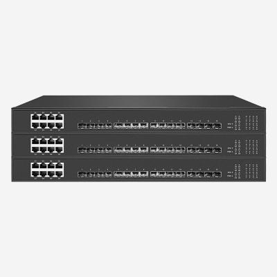 Interruptor Ethernet não gerenciado com 16 portas SFP
