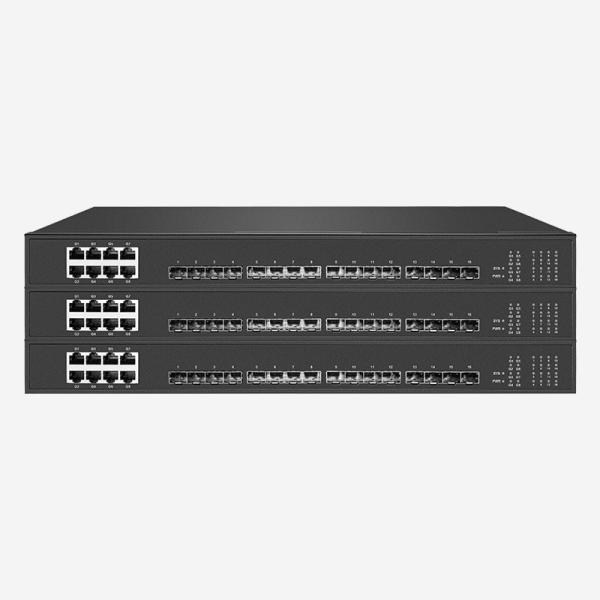 Interruptor Ethernet não gerenciado com 16 portas SFP