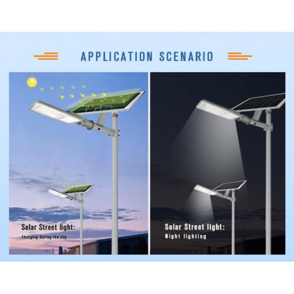 60 Вт солнечные уличные фонари 6500K высокоэффективные интегрированные