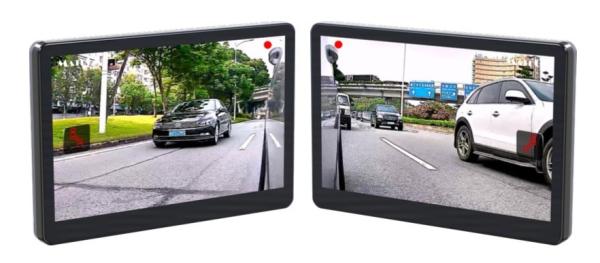 Left And Right Electronic Side Mirror Touch Control 1080P Car Exterior Rearview Mirror