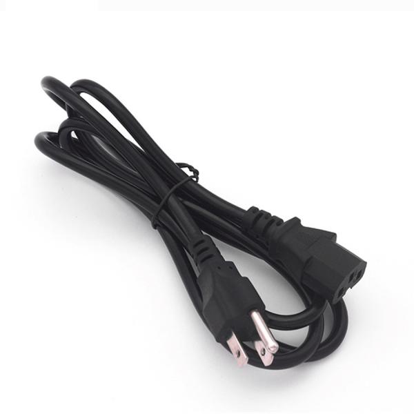 6 Ft Standard LED Grow Light Extension Cord 18 AWG Black Grow Light Cable