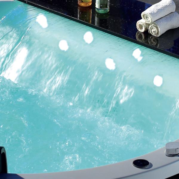 Freestanding круглая ванна водоворота с двигателями плавает джакузи 1700MM спа