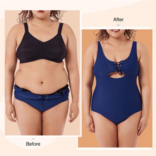 HEXIN 2022 Private Label Beachwear High Waist Tummy Control Two Pieces Bikini for Women