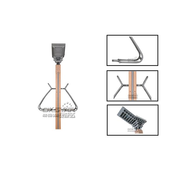 outdoor wooden fitness equipment back stretcher