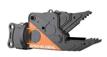 Sino Global Hydraulic Excavator Scrap Shear For Komatsu Sany CAT
