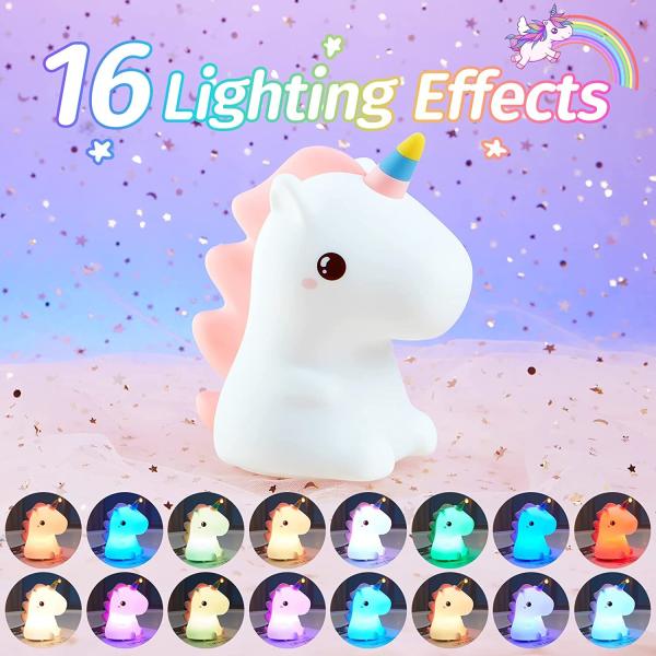 9.5cm Bedroom Night Lamp Room Decor SL 01 Unicorn Silicone Light