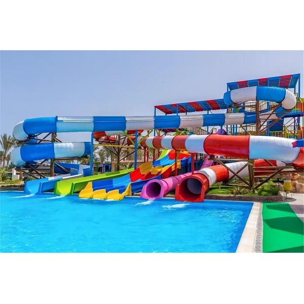 Fiberglass Outdoor Water Park Slide Children Play Equipment