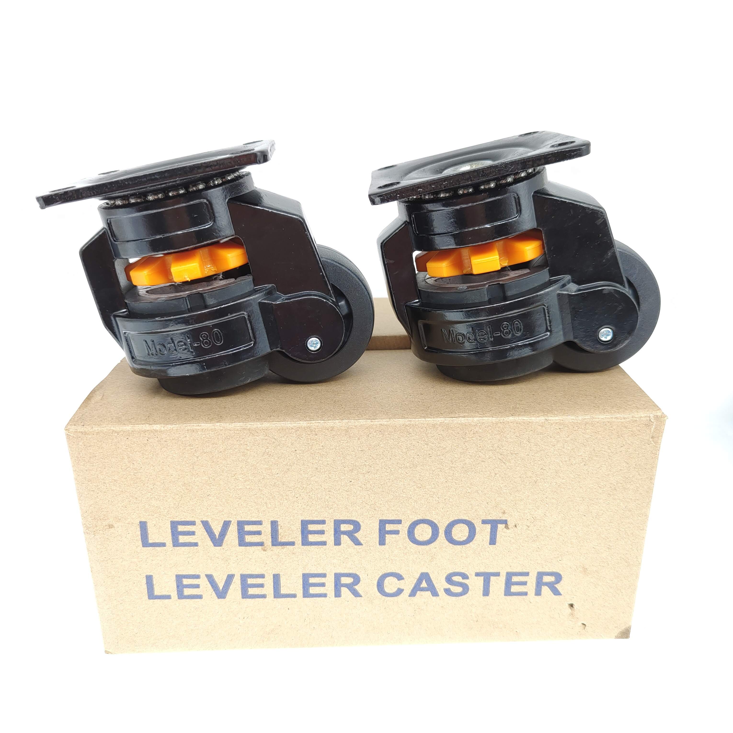 Leveling Adjustable Caster Wheel Heavy Duty 50kg Load Capacity Retractable Swivel Casters for Industrial Machine Cabinet
