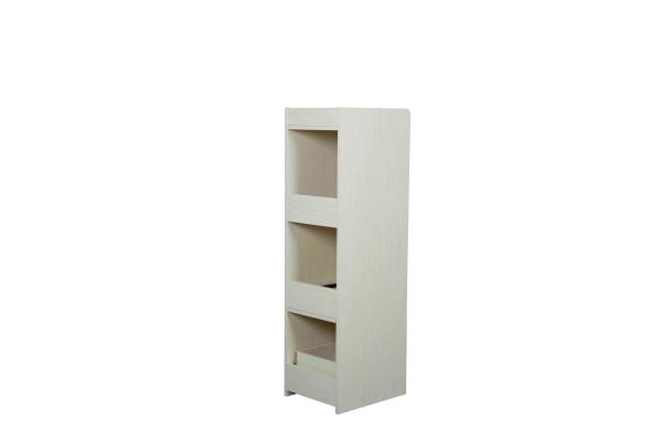 Multi Function Wooden Home Storage Shelves Slim Narrow Size For Living Room / Office